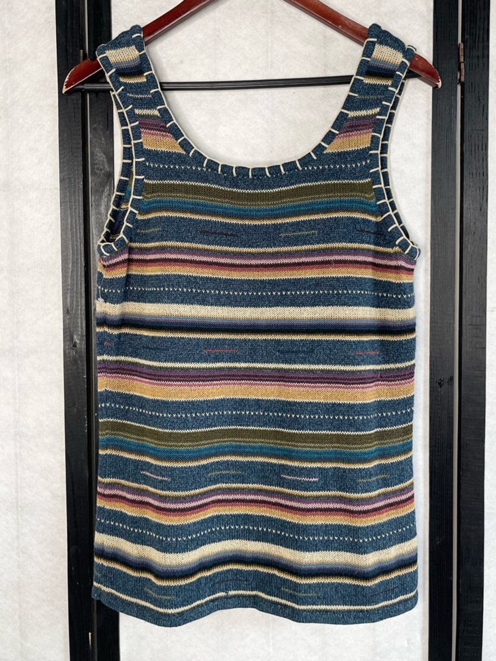 Double D Ranch Striped Knit Tank top and skirt set. Size: M - Picture 6 of 11